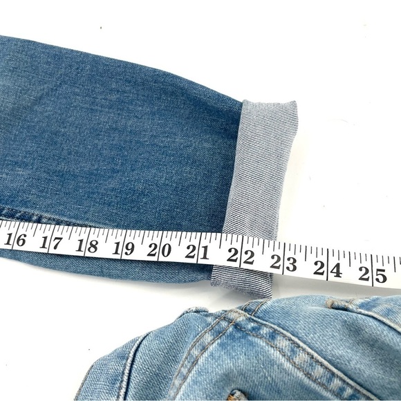 EVERLANE Ankle Medium Wash Straight Leg High Waist Jeans - Picture 10 of 11